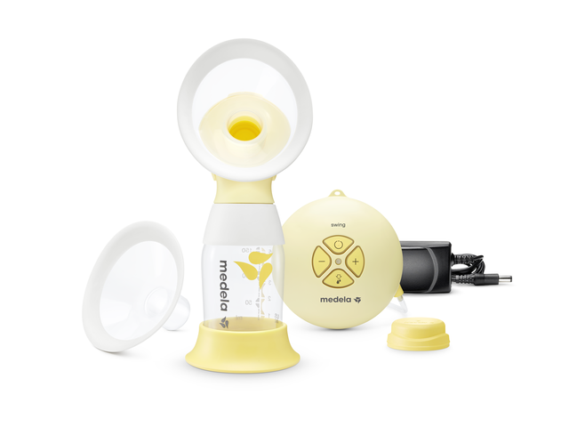 A bomba tira leite eléctrica bifásica Medela Swing Flex™.